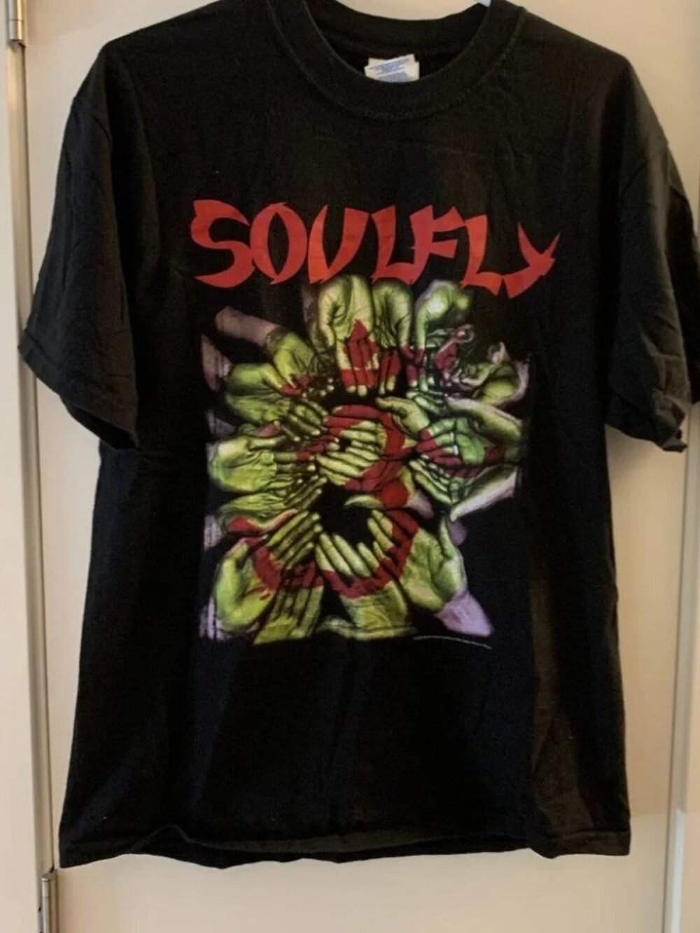 VINTAGE 2002 SOULFLY TOUR TSHIRT SIZE LARGE